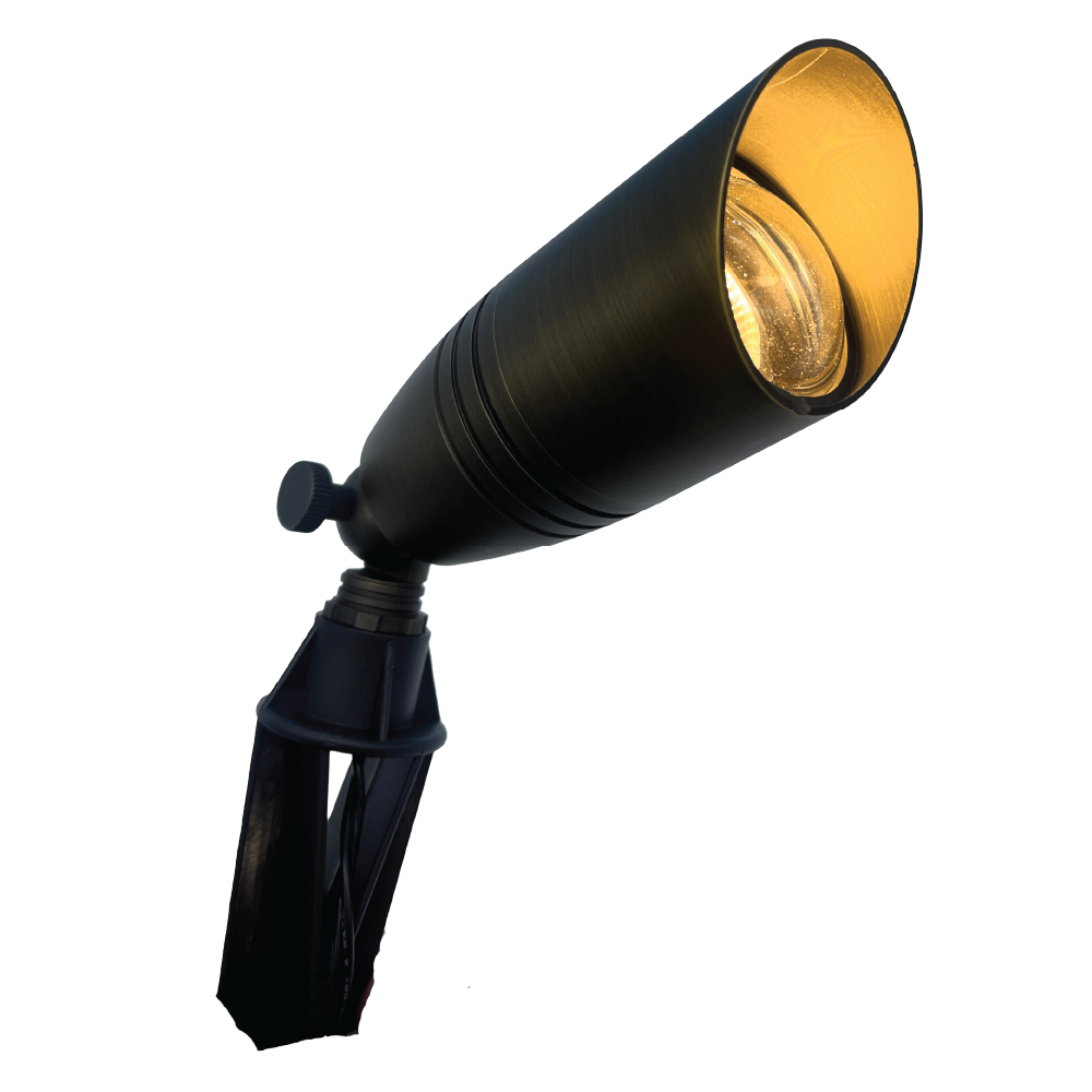 Antique Brass 12V Landscape Spotlight