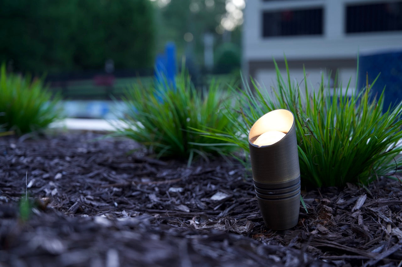 Antique Brass 2-12W adjustable Integrated 12v Spot Light