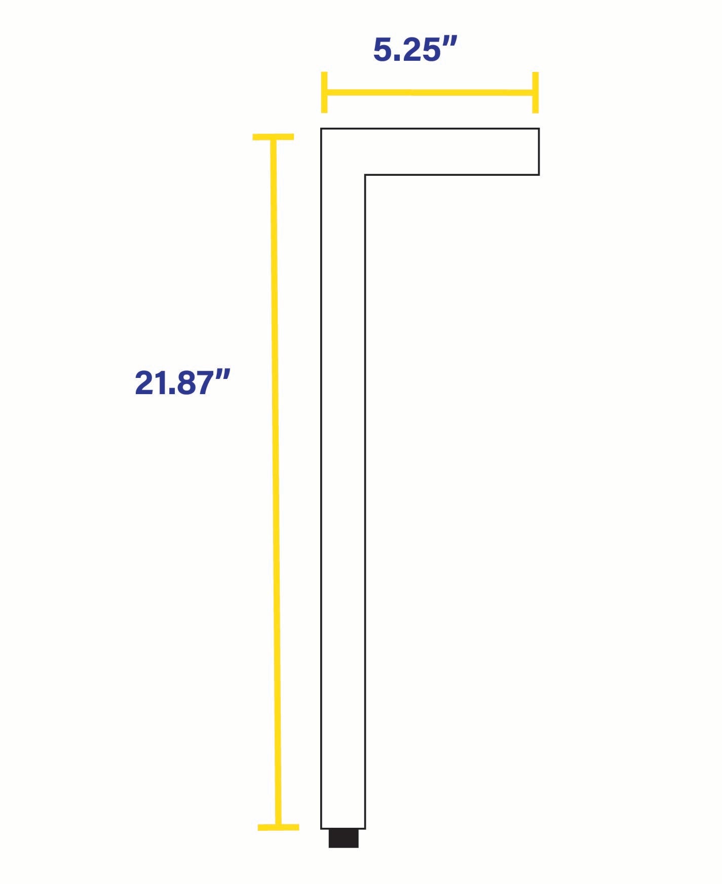Antique Brass L-Shaped Modern 4W LED Pathlight