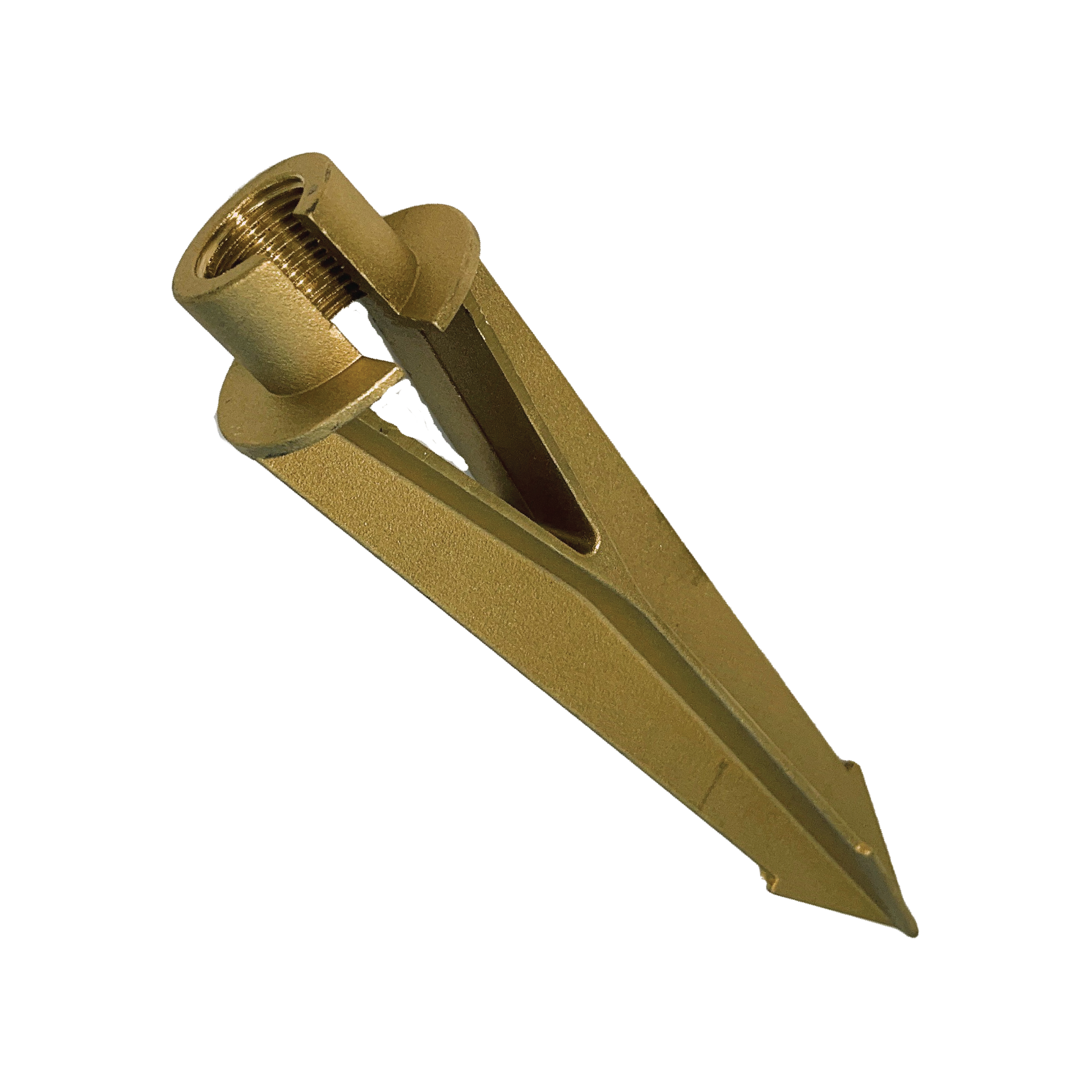 9 inch In Ground Brass Stake - Single