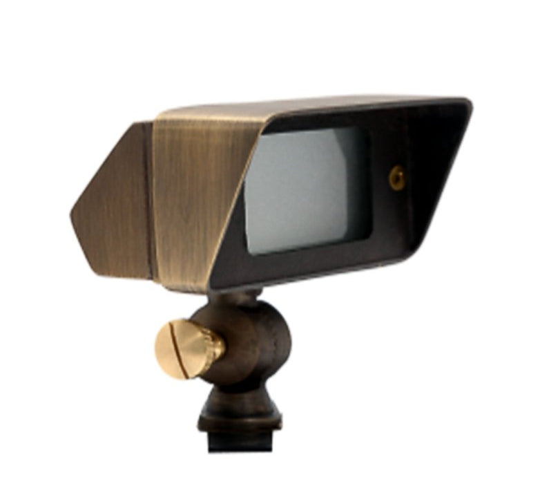 Antique Brass Wall Washer Wide Accent Light
